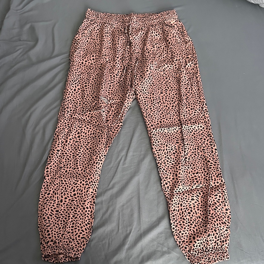 PINK Victoria's Secret Leopard Print Joggers